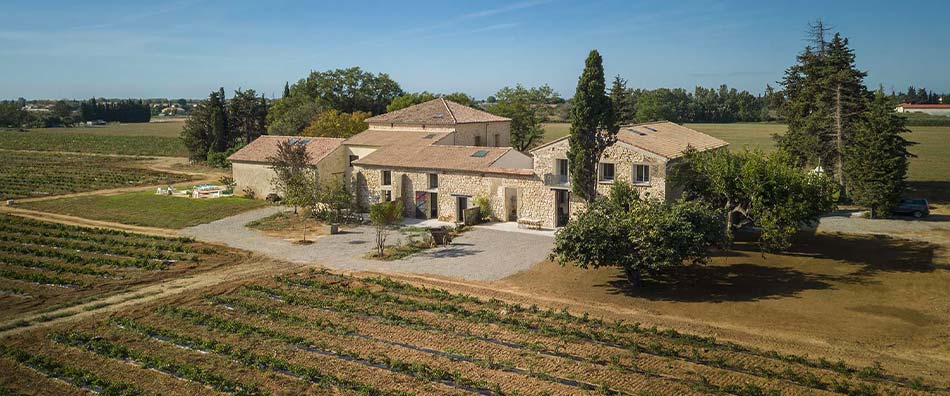 Drone view of the Domaine la Clausade
