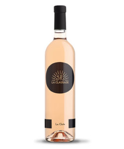 Bouteille de vin rosé conversion bio