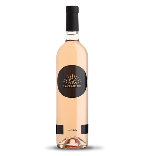 Bouteille de vin rosé conversion bio