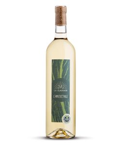 bouteille de vin blanc bio